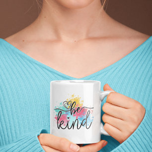 Färgstark färg av typen Kind Paint Stänk Kaffemugg