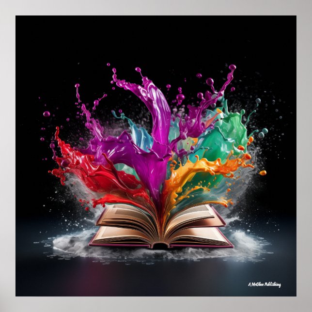 Färgstark författare poster (Framsidan)