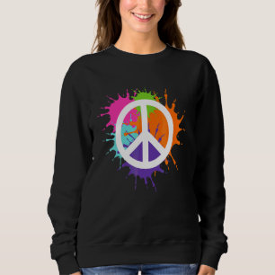 Färgstark fredssymbol kostar Designat att stödja T Shirt