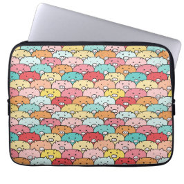 Färgstark Grisar, brun och cute Mönster Laptop Fodral