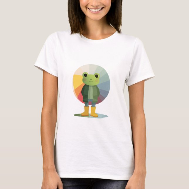 Färgstark grodkompis t shirt (Framsida)