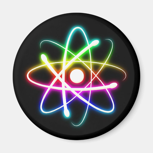 Färgstark gung Atomics Science Magnet (Framsidan)