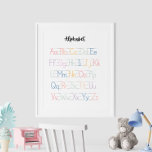 Färgstark, handskriven Alphabet Education Poster<br><div class="desc">För ditt barn till alfabetet med lite kreativitet med "Colorful Handskriftlig Alphabet Educational Poster". Detta poster livligt att varje brev i alfabetet visas i ett dynamiskt, handskrivet stil, som ställs mot en färgstark bakgrund som gör inlärning engagerande och roligt. Den lekande designen och riken färg kommer säkert att uppmärksamma unga...</div>