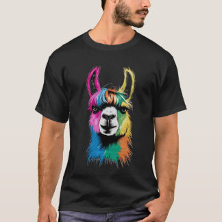 Färgstark hästdesign t shirt