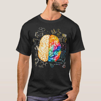 Färgstark hjärnvetenskap och konstneurovetenskap N T Shirt