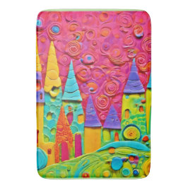 Färgstark innovativ Clay-skapelse Badrumsmatta