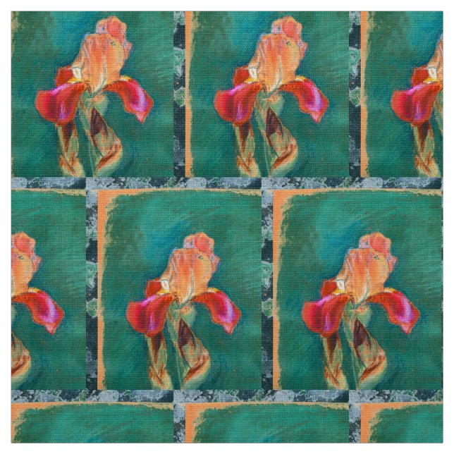 Färgstark isriskärta tyg (Provkarta)