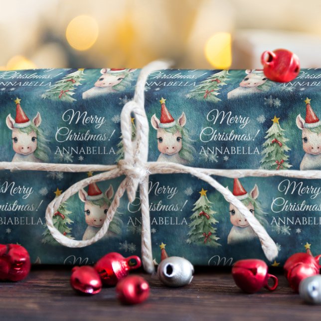 Färgstark julmajs presentpapper (Skapare uppladdad)