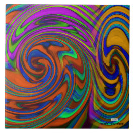 Färgstark Kakelplatta