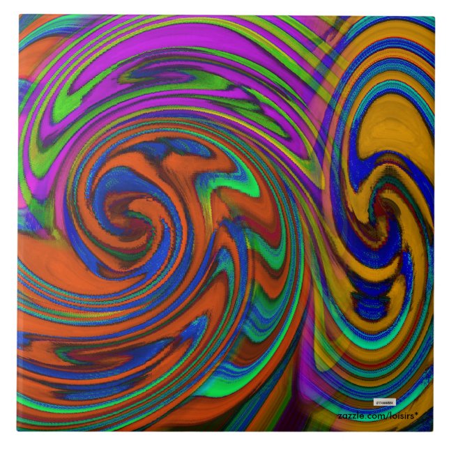 Färgstark Kakelplatta (Framsidan)