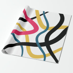 Färgstark, kaotisk, djärv, levande modern grafisk presentpapper