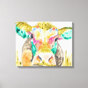 Färgstark konddesign canvastryck