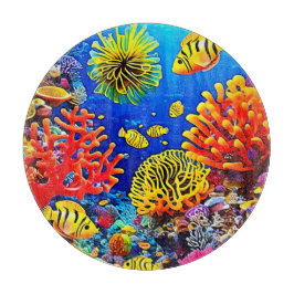 Färgstark korallrevsdesign