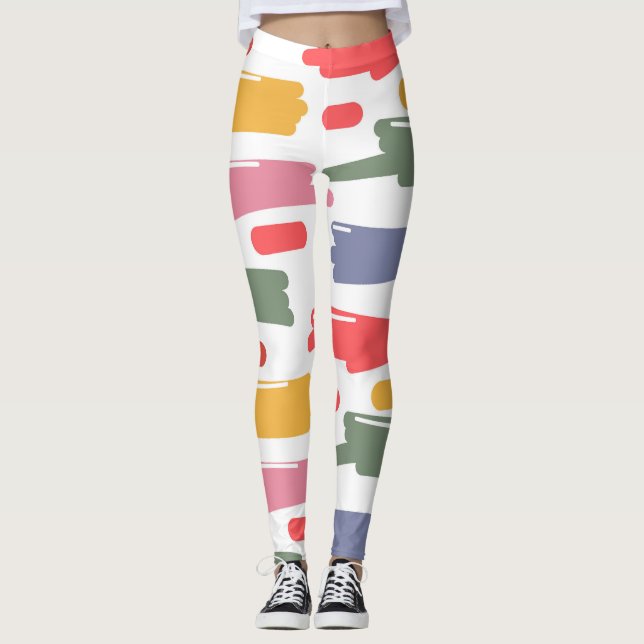 Färgstark Leggings (Framsida)