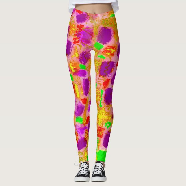 Färgstark Leggings (Framsida)