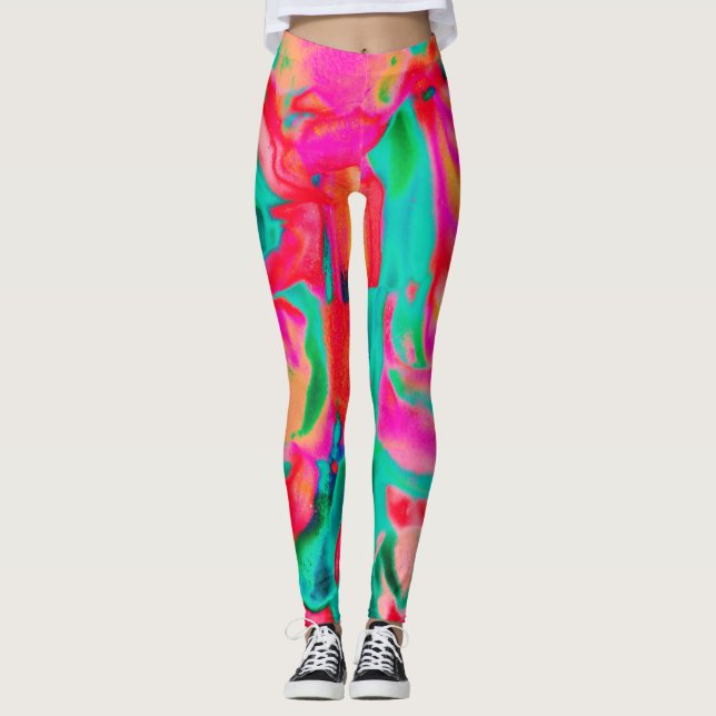 Färgstark Leggings (Framsida)
