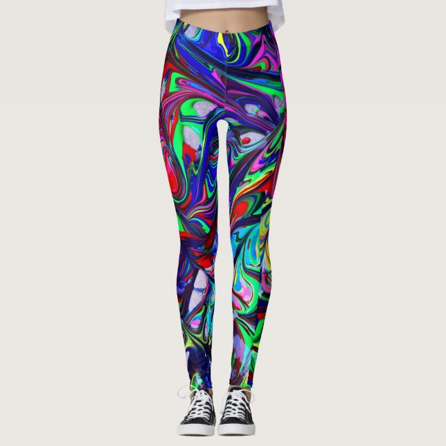 Färgstark Leggings (Framsida)