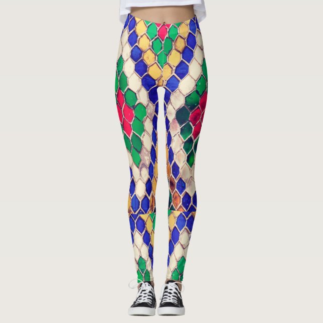 Färgstark Leggings (Framsida)