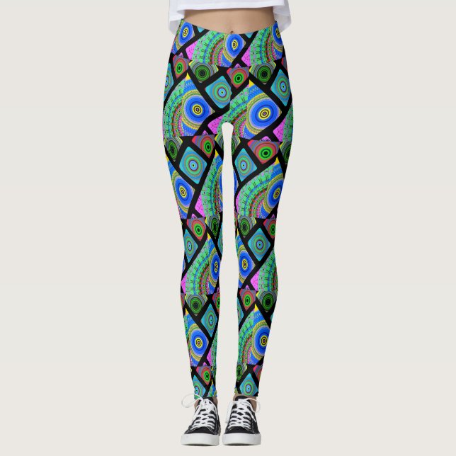 Färgstark Leggings (Framsida)