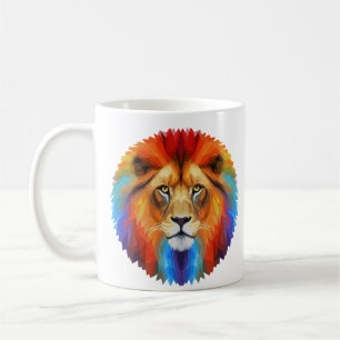 Färgstark Lejon Kaffemugg