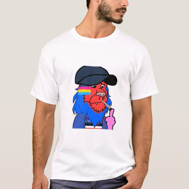 Färgstark lejon t shirt (Framsida)