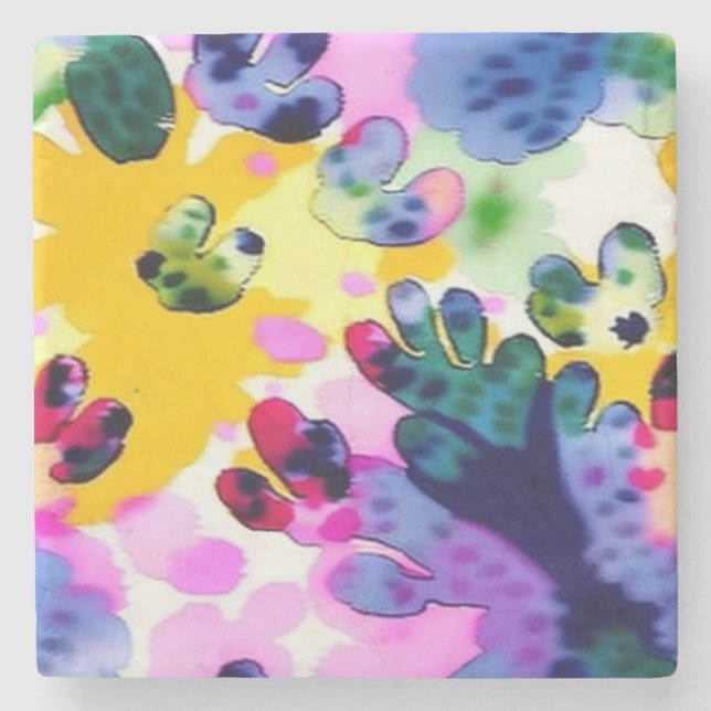 Färgstark, levande design stenunderlägg (Framsidan)