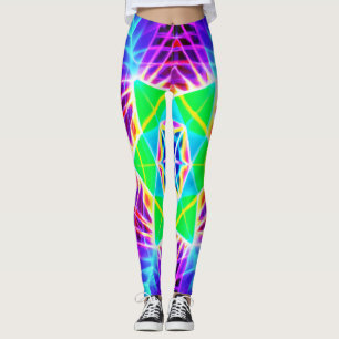 Färgstark levande Mönster Leggings