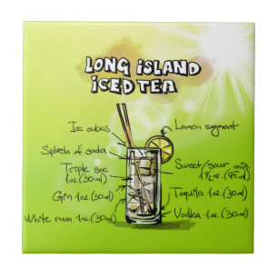 Färgstark Lö Iced Tea Recipe Cocktail Kakelplatta