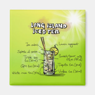 Färgstark Lö Iced Tea Recipe Cocktail Magnet