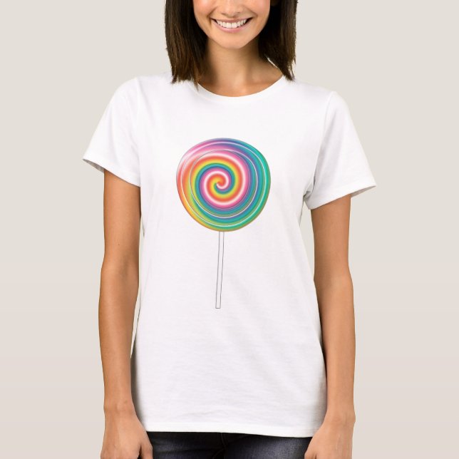 färgstark lollipop t shirt (Framsida)