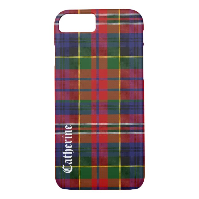 Färgstark MacPherson Plaid iPhone 7 fodral Case-Mate iPhone Skal (Baksida)