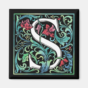 Färgstark magnet i S Monogram