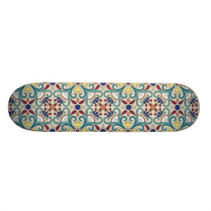 Färgstark mexikansk Mönster Mini Skateboard Bräda 18,7 Cm