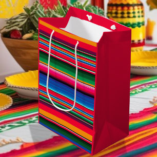 Färgstark mexikansk traditionell serape