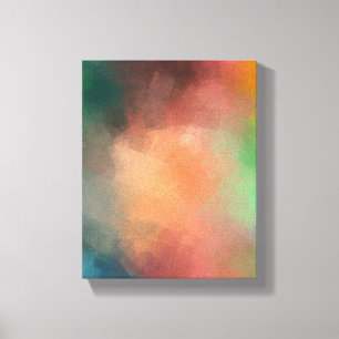 Färgstark modern Abstrakt Art Red Blue-Grönt Bla Canvastryck