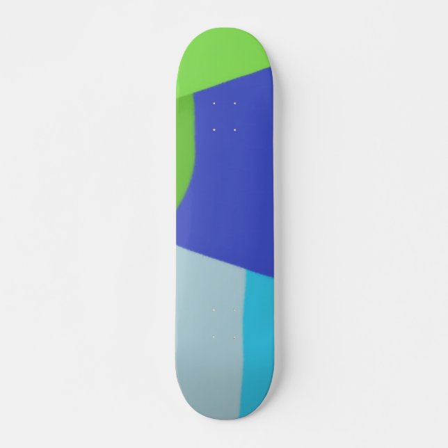 färgstark modern abstrakt konst mini skateboard bräda 18,5 cm (Framsida)