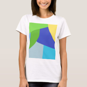 färgstark modern abstrakt konst t shirt