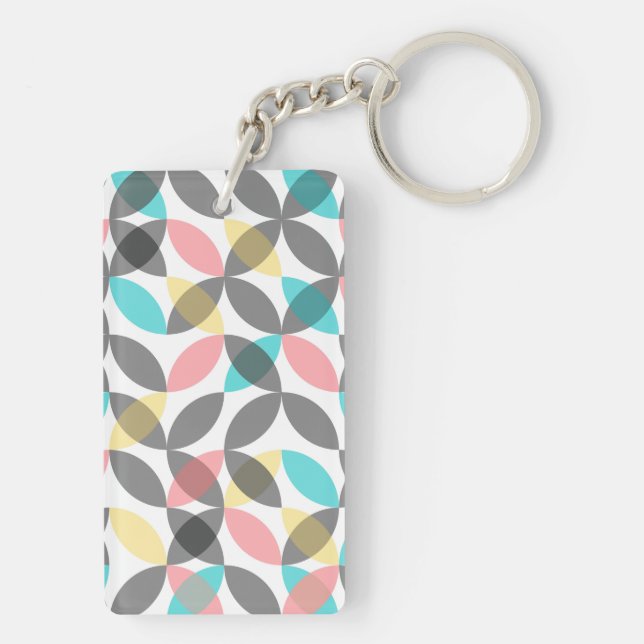 Färgstark, modern, glad cirkelformad geometrisk (Baksidan)