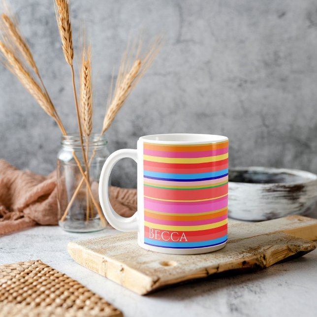 Färgstark modern Personlig Kaffemugg (Skapare uppladdad)