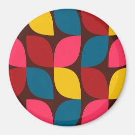 Färgstark, modern, trendig, abstraktion av stadsbl magnet