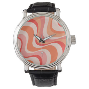 Färgstark modern vinkar reflexdesign armbandsur
