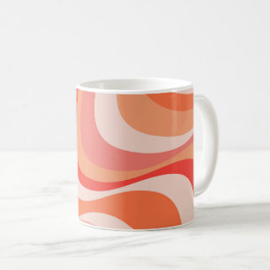Färgstark modern vinkar reflexdesign kaffemugg