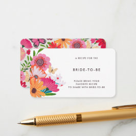 Färgstark Möhippa för Bright Wildblomma  en Recept Tilläggskort