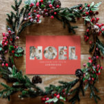 Färgstark Noel-julgeometri 4 foto Julkort<br><div class="desc">Färgstark,  ljus roligt Noel Julgeometrisk typografi 4 fotodesign helgdag. Röd,  grönt,  marinblått och rosa färgväg.</div>