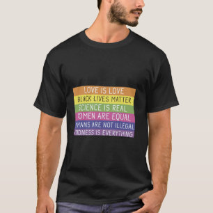 Färgstark och kraftfull budgivning jämlikhet och k t shirt