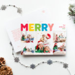 Färgstark och ljusstark nyhet i fem foto helg vykort<br><div class="desc">Skaffa julhelgens glädje och magi med det här unika och festliga, färgstarka och ljusstarka nyskapande året i recensionen med fem helgdag. Den enkla men ändå roligt-utformningen har en regnbågspalett med rött, grönt, gult, blått, orange och rosa färg som skapar en sjudande och glad atmosfär. Kreativet och den minimalistiska inställningen, med...</div>