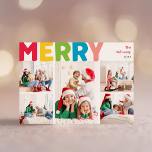 Färgstark och ljusstark nyhet i fem foto julkort