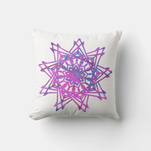 Färgstark och unik Boho Mandala Dekorativ kudde