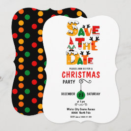 Färgstark och visuell besparing Juldagen Party