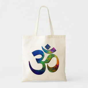 Färgstark om Yoga-symboler Tygkasse